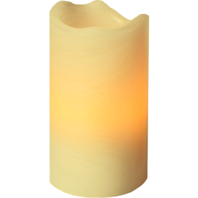 STAR Trading LED-Wachskerzen-Set 4tlg. mit Fernbedienung elfenbein 10cm