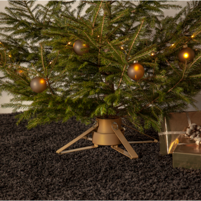 STAR Trading Christbaumständer Granig 3,5-8,5cm gold