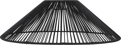 STAR Trading Lampenschirm Vide outdoor schwarz 58cm