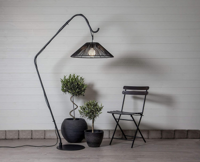STAR Trading Lampenschirm Vide outdoor schwarz 58cm