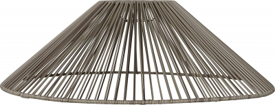 STAR Trading Lampenschirm Vide outdoor beige/braun 58cm