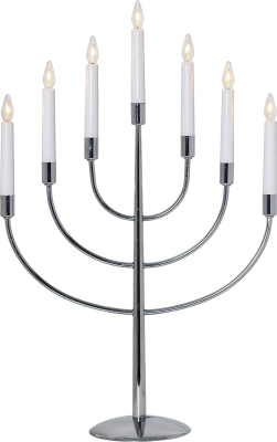 STAR Trading LED-Leuchter Metall Titus chrom 7 BS