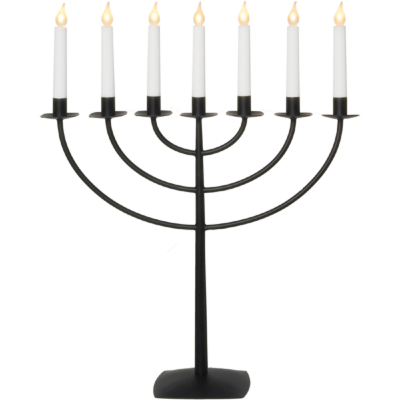 STAR Trading LED-Leuchter Metall Marcia schwarz 7 BS