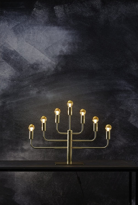 STAR Trading Leuchter Metall Pix messing 7 BS