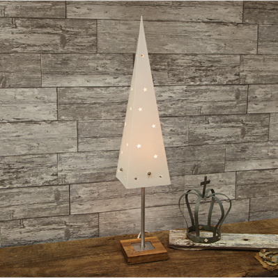 STAR Trading Pyramide Papier 60cm auf Fuß natur innen