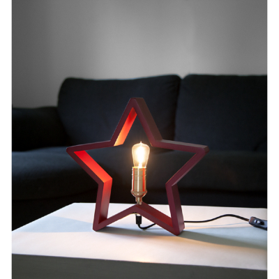 STAR Trading Holzstern LYSeKIL 30cm rot