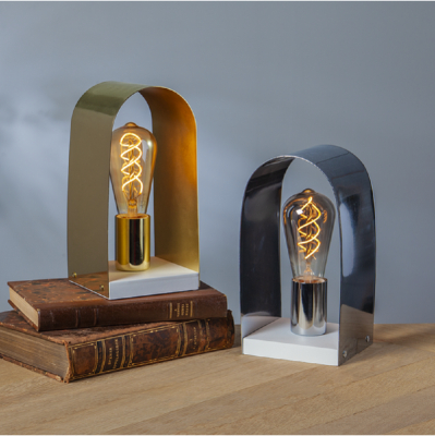 STAR Trading Leuchte Nobel E27 m. Schalter weiß/chrom