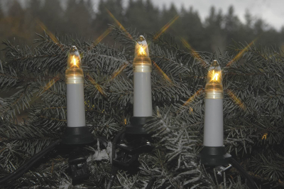 STAR Trading 25er LED-Riffellichterkette weiß außen EINSTRANG