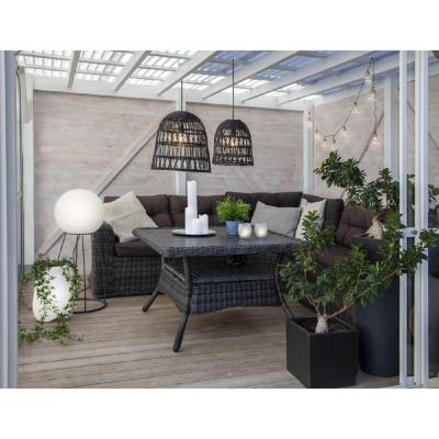 STAR Trading Lampenfassung E27 outdoor 5m schwarz