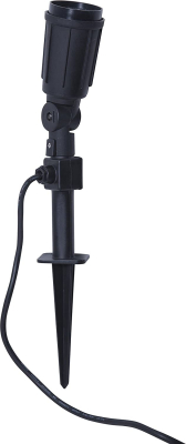 STAR Trading Lampenfassung E27 outdoor/Erdspieß 5m schwarz