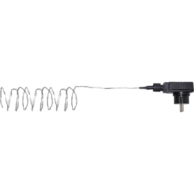 STAR Trading LED-Lichterkette Dew Drops outdoor 200 BS ww/silber