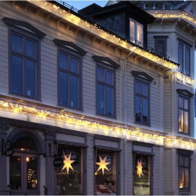 STAR Trading LED-System LED Eis-Lichtvorhang 50 BS warmweiß/schwarz