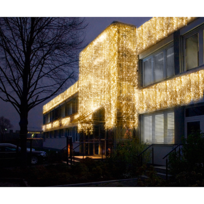 STAR Trading LED-System LED Eis-Lichtvorhang 50 BS warmweiß/schwarz