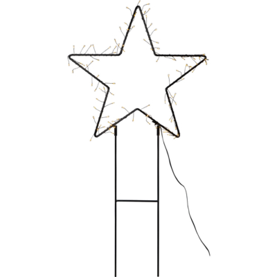 STAR Trading LED-Lichterstern Barlumi 100 BS warmweiß/schwarz außen