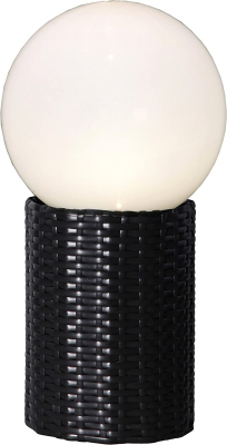 STAR Trading Solar-LED-Kugel Lounge Rattanoptik 20cm außen