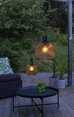 STAR Trading Solar-LED-Hängeleuchte Sunlight 19cm warmweiß