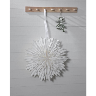 STAR Trading Stern Papier Ice 50cm weiß innen ohne Beleuchtung