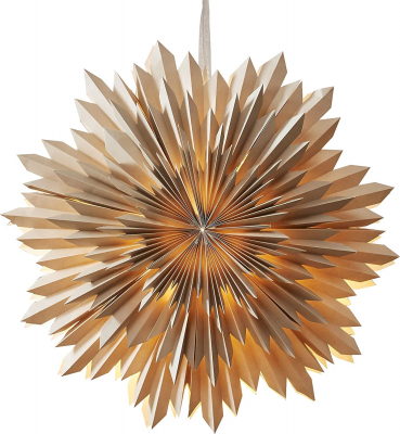 STAR Trading Stern Papier Ice 50cm beige innen ohne Beleuchtung