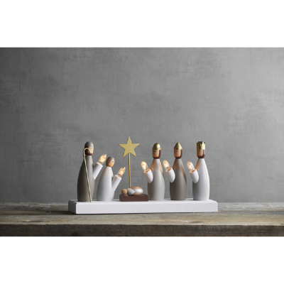 STAR Trading Leuchter Holz Krubba/Krippe 5 BS