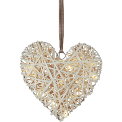 STAR Trading LED-Herz Willow Heart ww/creme innen