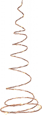 STAR Trading LED-Dekoleuchte Dizzy 40cm 25 BS warmweiß/kupfer stehend