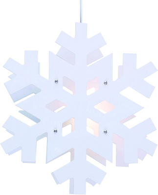 STAR Trading Schneeflocke Arctica 35cm weiß innen