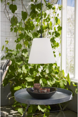 STAR Trading Lampenschirm Kreta outdoor 35cm weiß, außen
