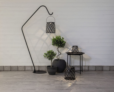 STAR Trading Lampenständer Mark 176cm Metall schwarz