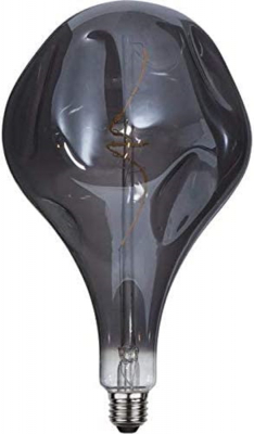 STAR Trading LED-E27 Dekolampe 2100K 3,8W 55lm Rauchglas
