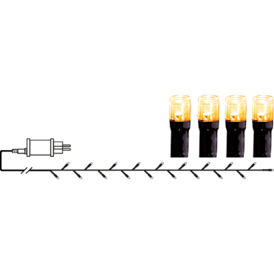 STAR Trading LED-Lichterkette 360 BS ww/schwarz außen