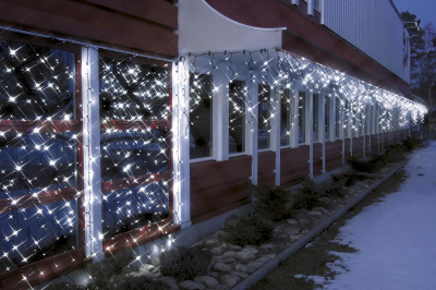 STAR Trading LED-Eislichtvorhang 960 BS ww/schwarz außen