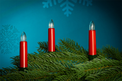 NARVA 20er Riffel-Lichterkette rot innen