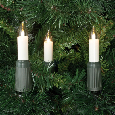 Rotpfeil 15er Schaft-Lichterkette E14 elfenbein außen
