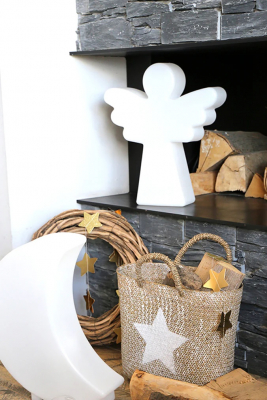 8 seasons - Motivleuchte Shining Angel 40 cm weiß RGB