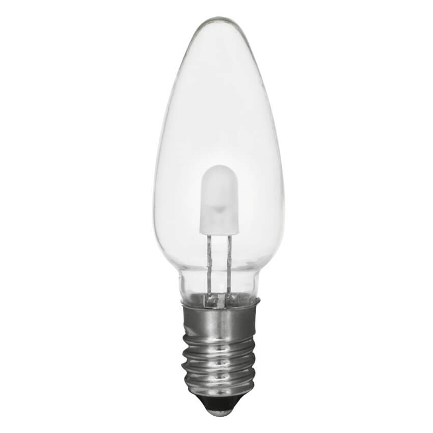 Rotpfeil Ersatzleuchtmittel 3 x LED-Topkerze, E10/3V/0,1-0,2W, klar