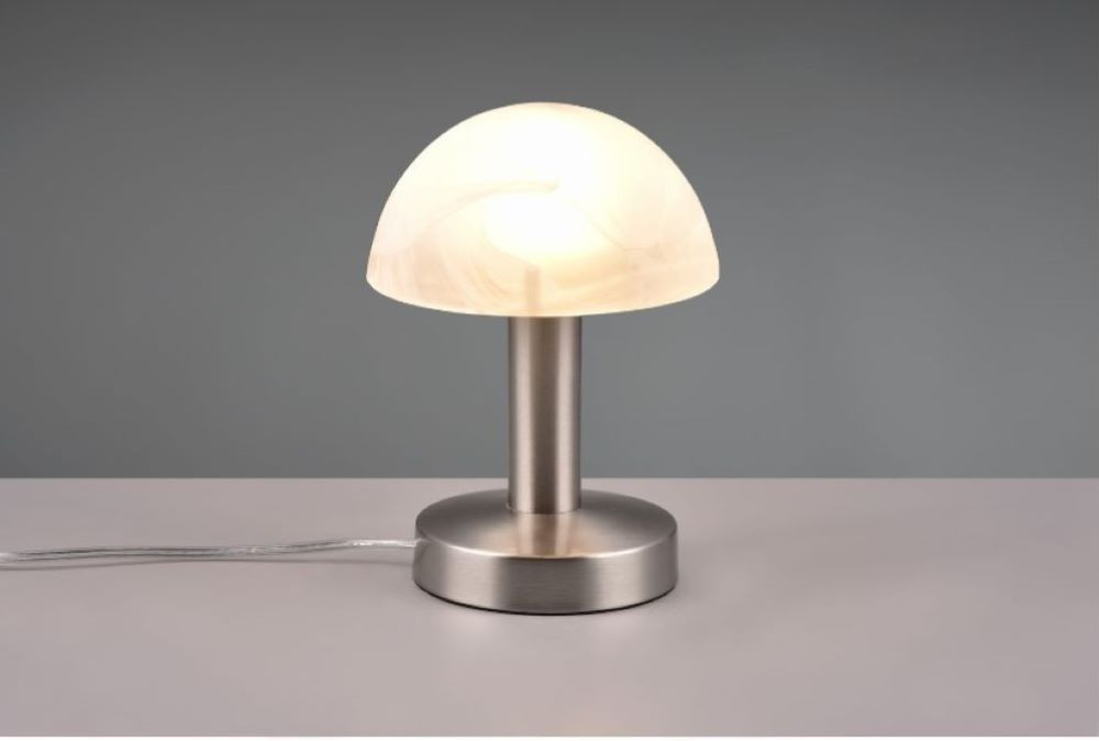 Trio Tischleuchte, 1 x E14/40W, nickel matt