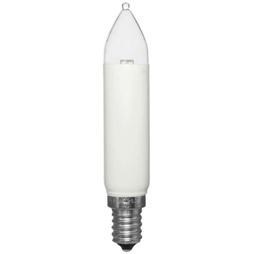Rotpfeil 2 x Ersatzleuchtmittel, 3 x LED-Schaftkerze E14/8-34V/0,1W