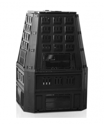 NATURE Thermo-Kompostsilo - PP, 800 l, schwarz, faltbar - H 134,5 x 91 x 91 cm