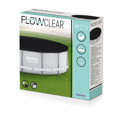 Bestway Flowclear PVC-Abdeckplane Durchmesser 401 cm