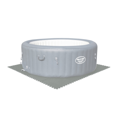 Bestway Flowclear Pool-Bodenschutzfliesen Set, 9 Stück x 50 x 50 cm, grau