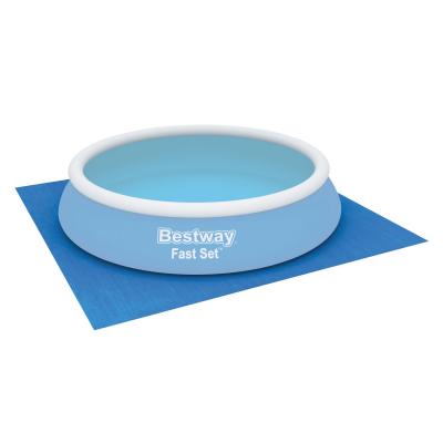 Bestway PE-Bodenplane 488 x 488 cm, blau, quadratisch