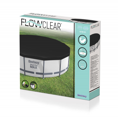 Bestway Flowclear PVC-Abdeckplane Durchmesser 470 cm