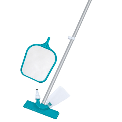 Bestway Poolpflege Basis-Set mit Venturi-Sauger & Kescher, 203 cm