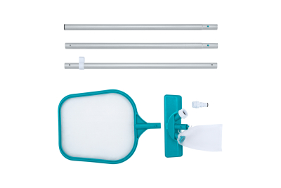 Bestway Poolpflege Basis-Set mit Venturi-Sauger & Kescher, 203 cm