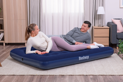 Bestway Doppelluftbett mit externer Elektropumpe 191 x 137 x 22 cm für 2 Personen