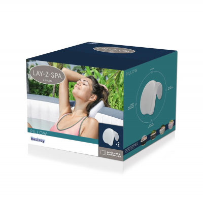 Bestway LAY-Z-SPA Xtras 2er Nackenkissen-Set 25 x19,5 x 17,5 cm