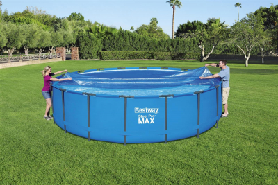 Bestway  PE-Solarabdeckplane Ø 549 cm, blau, rund