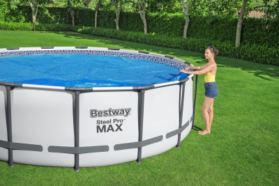 Bestway  PE-Solarabdeckplane Ø 549 cm, blau, rund