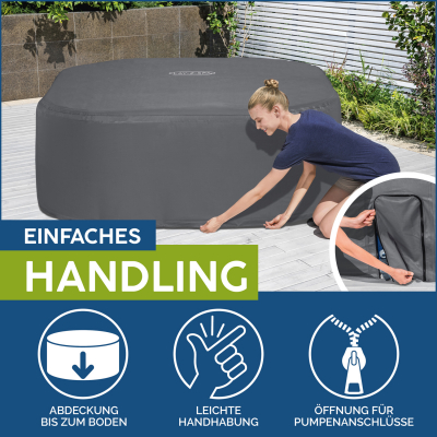 Bestway LAY-Z-SPA Xtras EnerySense Thermo-Komplettabdeckung 180 x 180 x 71 cm