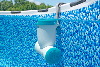 Bestway Flowclear Skimatic 2-in-1 Einhängeskimmer/Filterpumpen-Kombination 2.574 l/h, 48 W